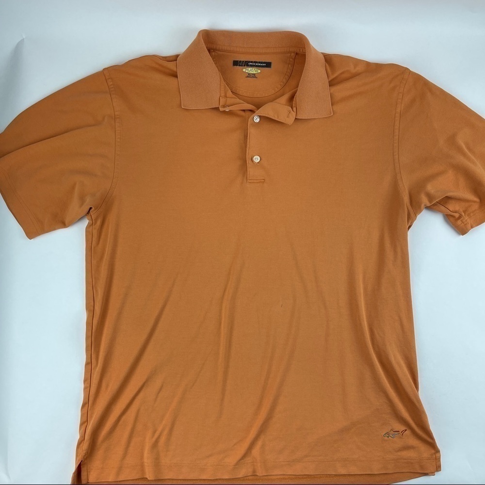 Greg Norman Play Dry Polo Mens XL Orange Short Sleeve